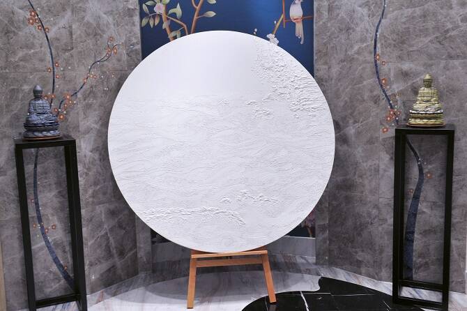 把艺术品味带回家 简一回响-自然之道艺术展苏州站开幕-7店内水纹试验.jpg