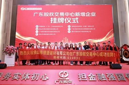 荣耀挂牌・启新征程 | 热烈祝贺德堡在广东股权交易中心成功挂牌